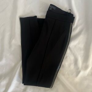 Romeo & Juliet Couture Stretch Skinny Leg Pants Punk Metal Core, Black, Medium